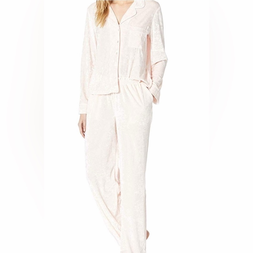 Splendid Blush Velvet Lounge Pajama Set - Size Small